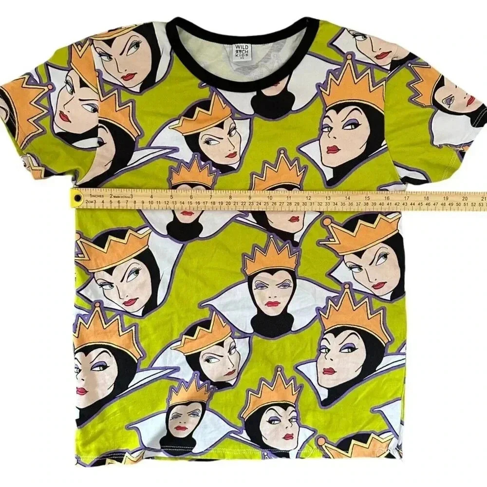 Wild Rich Kids T-Shirt Adult size XS Disney Evil Queen print short sleeve - Picture 2 of 7